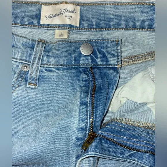 NWT Wild Fable Women's Light Blue Denim Front Slit Skirt Size 6 - Picture 4 of 6